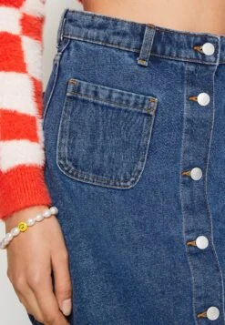 Monki A-Lijn Rok - Blue Medium Dusty 9 Monki A-Lijn Rok - Blue Medium Dusty -Monki Winkel ccb67061832c4880af9729520a588f17