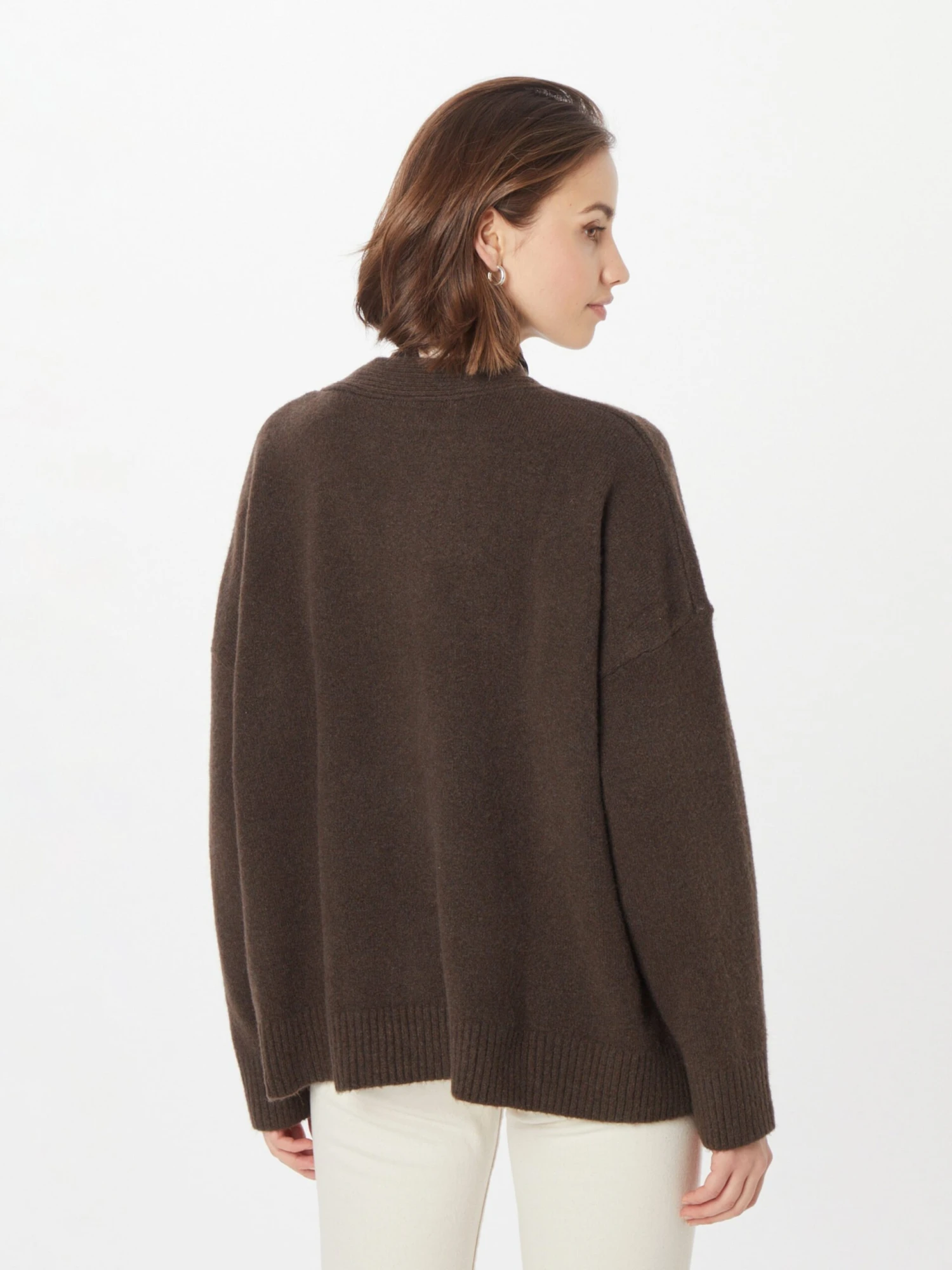 Monki Vesten Oversized Vest Dames Donkerbruin 4 Monki Vesten Oversized Vest Dames Donkerbruin - Afbeelding 4