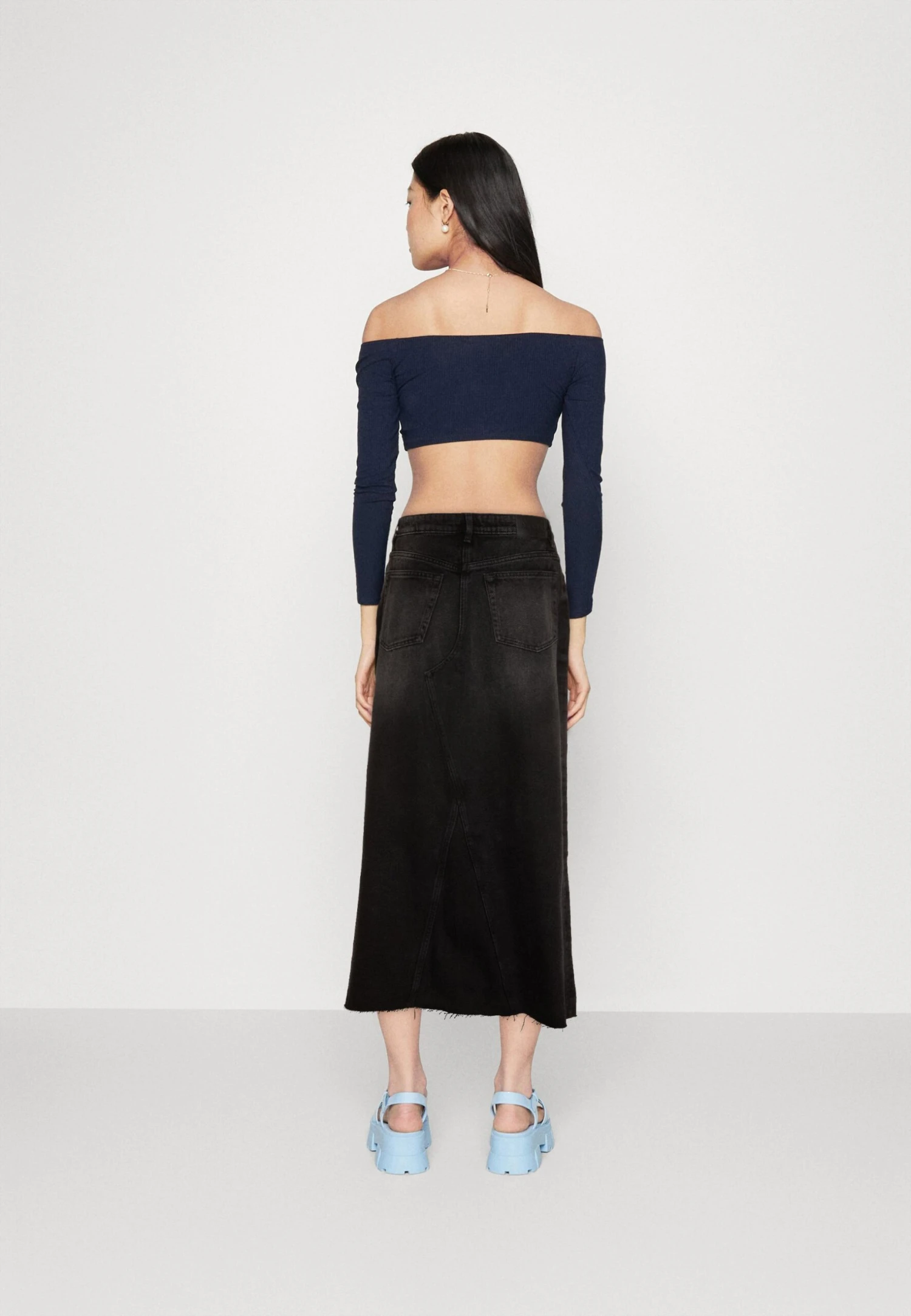 Monki Jeansrok - Black 3 Monki Jeansrok - Black - Afbeelding 3