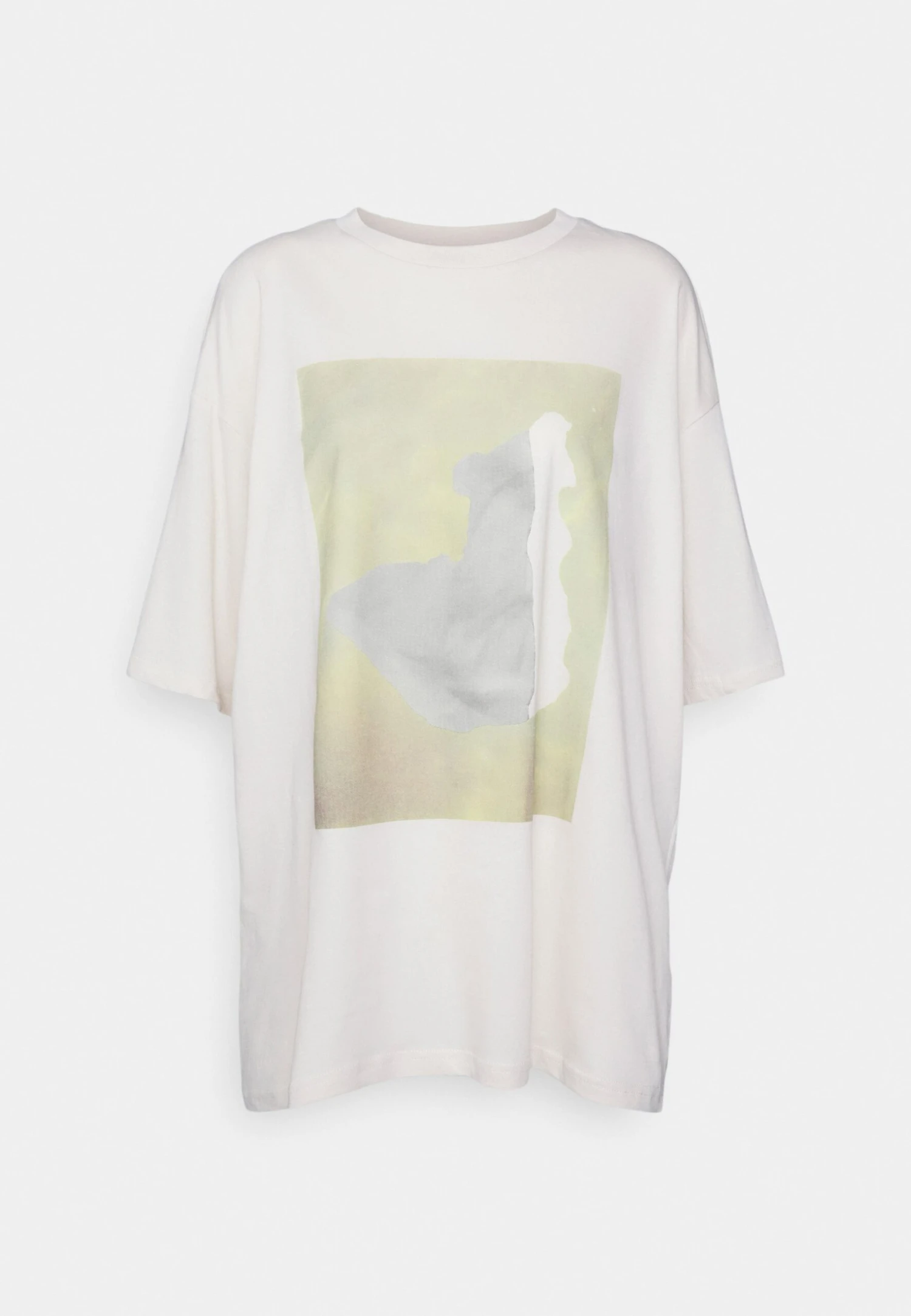 Monki T-Shirt Basic - White Dusty 1 Monki T-Shirt Basic - White Dusty