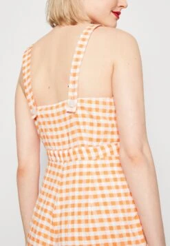 Monki Jumpsuit - Orange Gingham 11 Monki Jumpsuit - Orange Gingham -Monki Winkel de9056753c174450b7aa13f9c9489f75