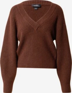 Monki Basic Truien Trui Dames Bruin