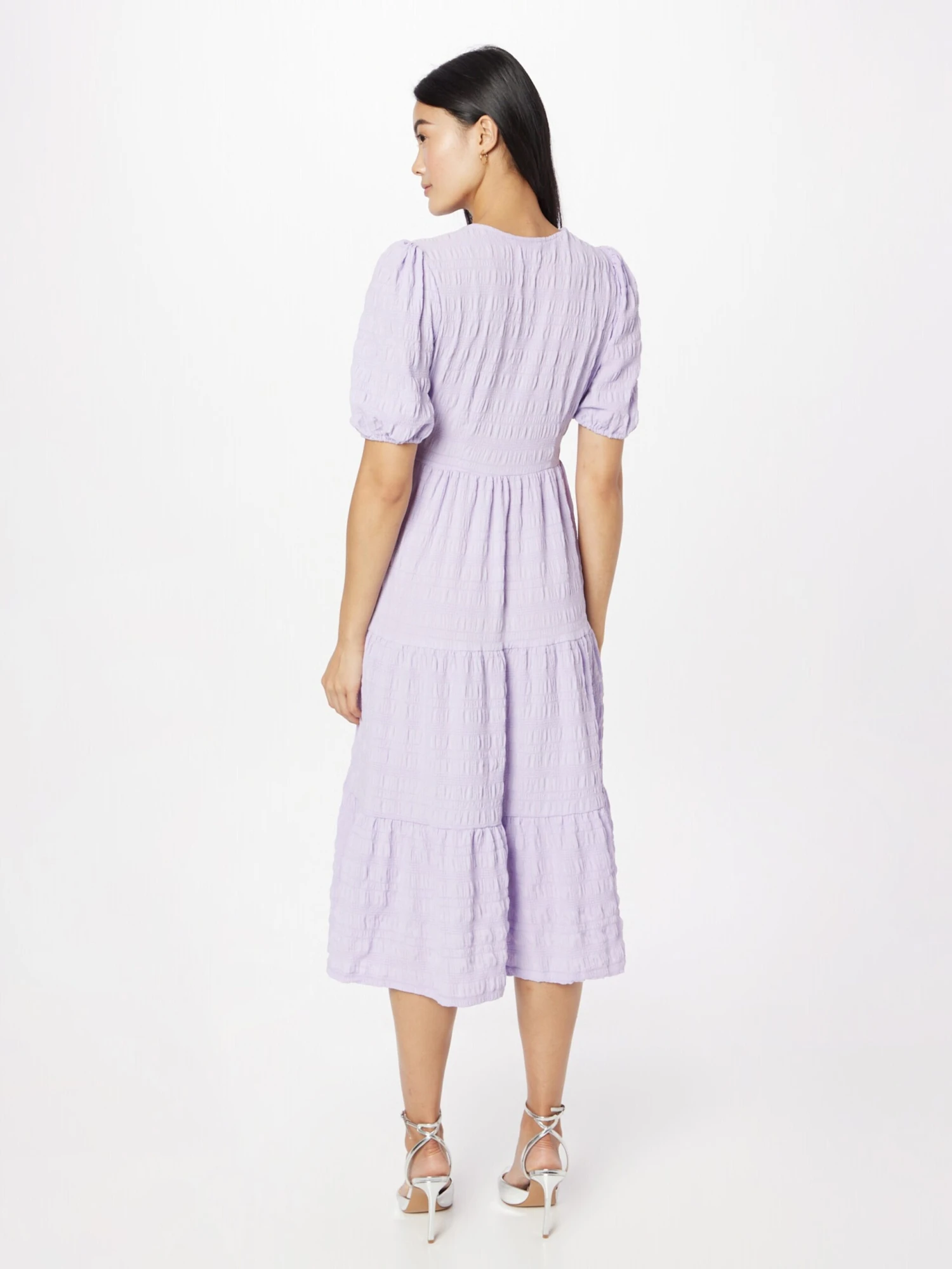Monki Midi Jurken Jurk Dames Lichtlila 4 Monki Midi Jurken Jurk Dames Lichtlila - Afbeelding 4