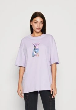 Monki T-Shirt Basic - Lilac