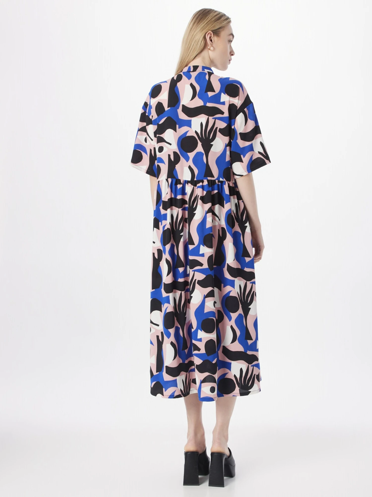 Monki Blousejurken Blousejurk Dames Poederroze 4 Monki Blousejurken Blousejurk Dames Poederroze - Afbeelding 4