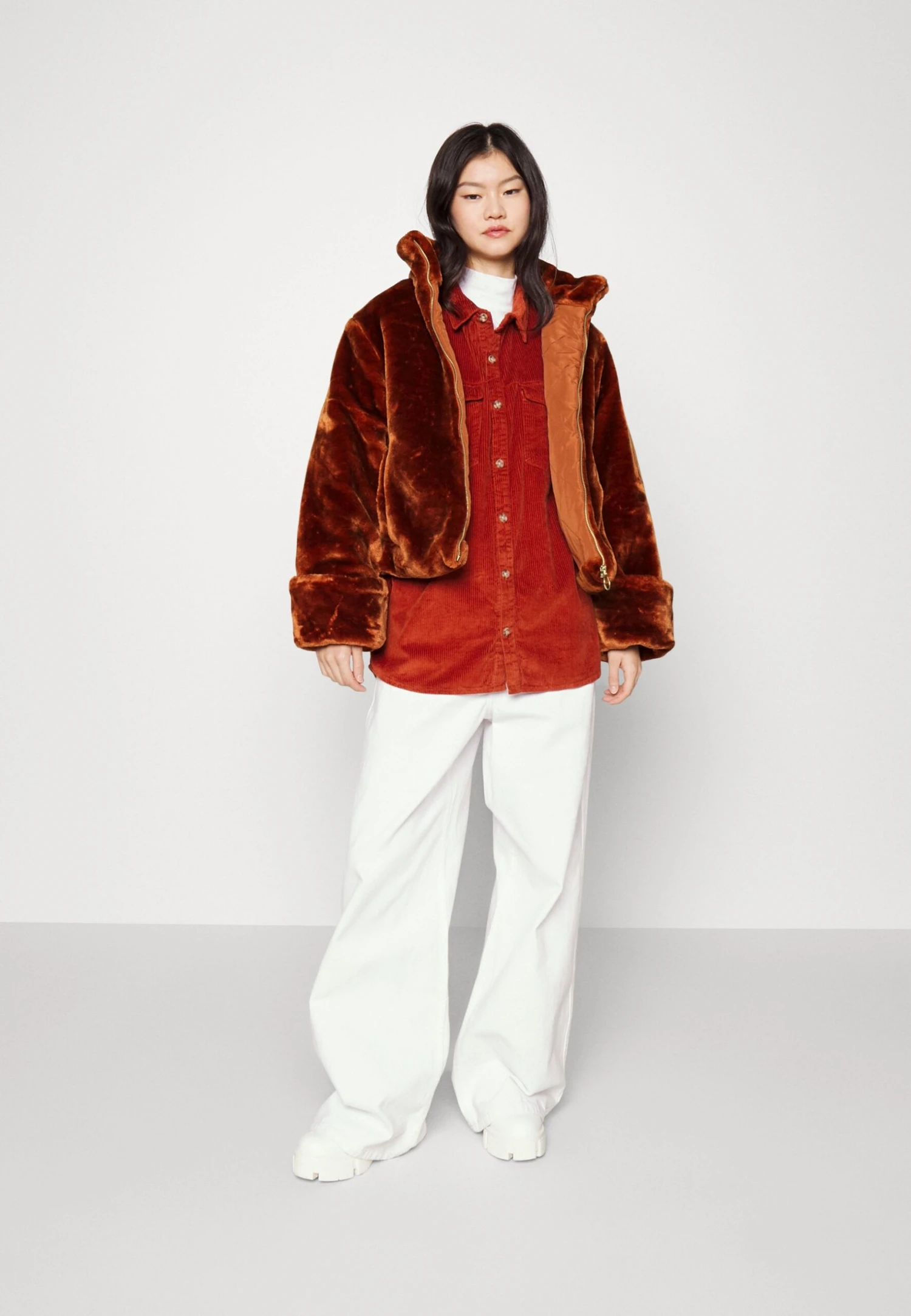 Monki Winterjas - Brown 2 Monki Winterjas - Brown - Afbeelding 2