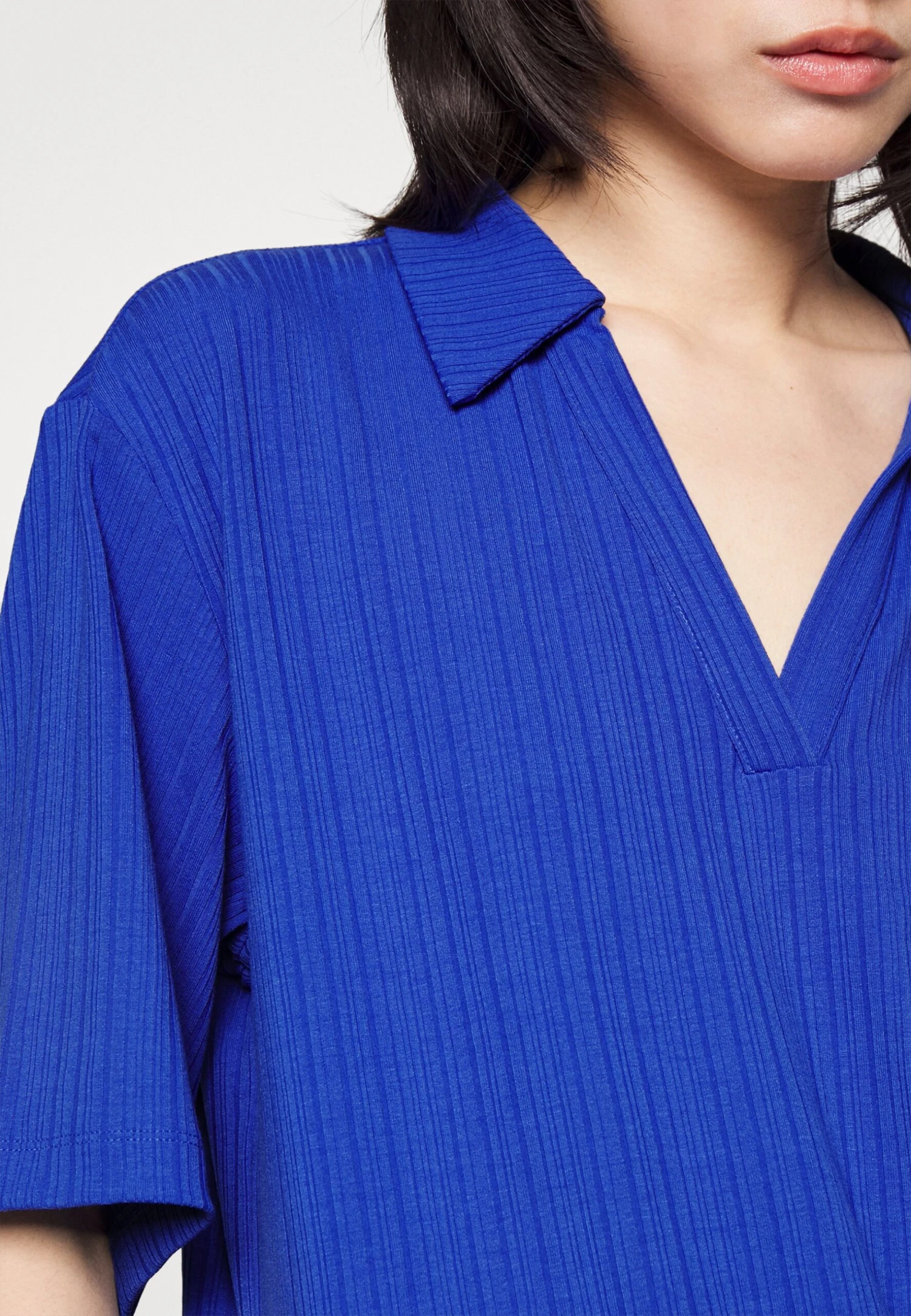 Monki Poloshirt - Blue Bright 5 Monki Poloshirt - Blue Bright - Afbeelding 5