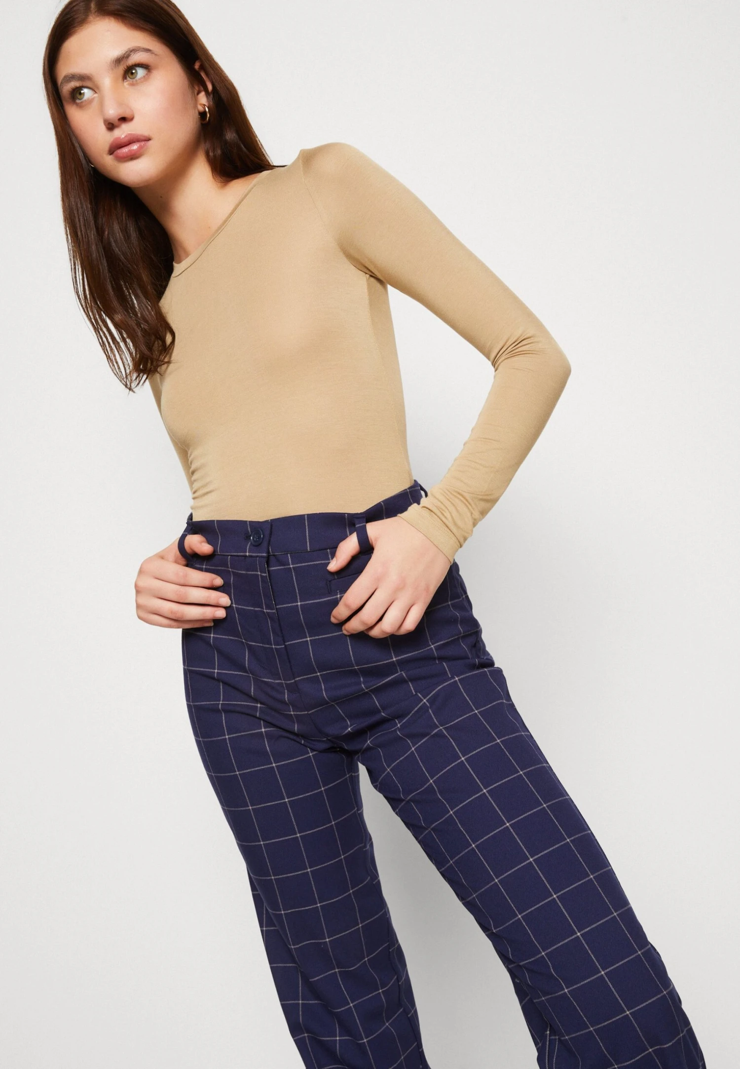 Monki Broek - Blue Medium Dark 4 Monki Broek - Blue Medium Dark - Afbeelding 4