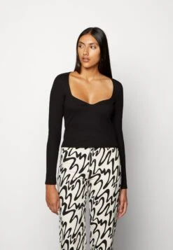 Monki Longsleeve - Black Dark Unique