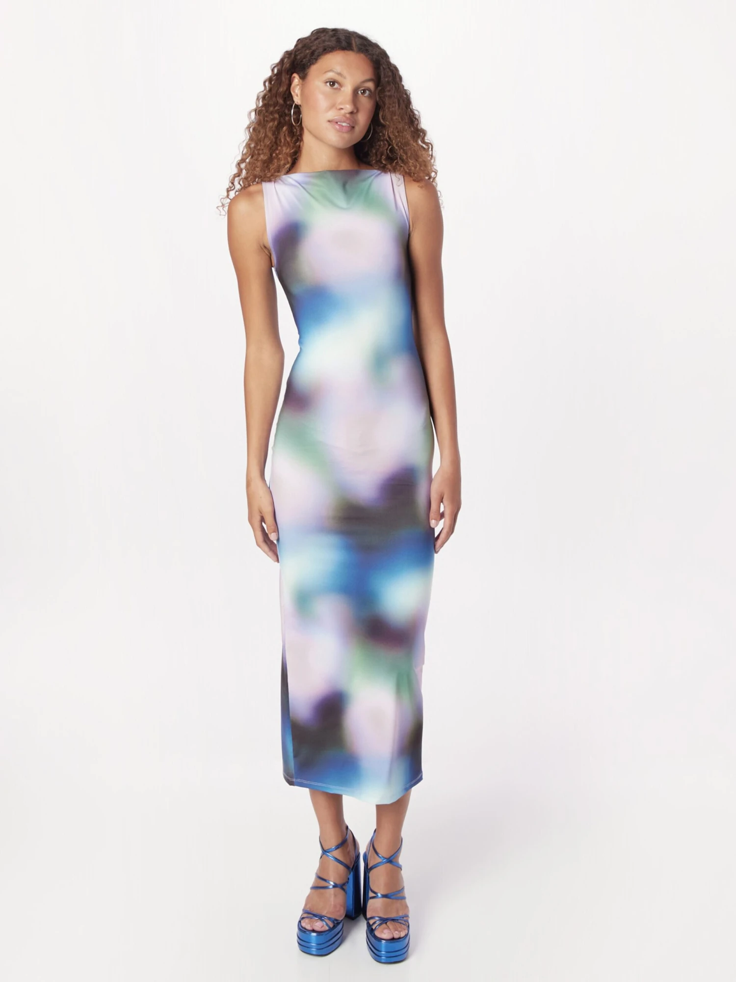 Monki Zomerjurken Zomerjurk Dames Blauw 3 Monki Zomerjurken Zomerjurk Dames Blauw - Afbeelding 3