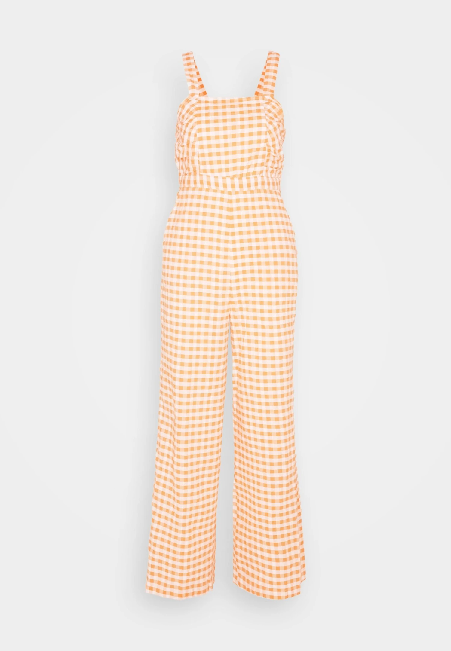 Monki Jumpsuit - Orange Gingham 5 Monki Jumpsuit - Orange Gingham - Afbeelding 5