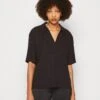 Monki Poloshirt - Black Dark